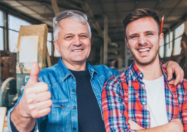 twee mannen familiebedrijf